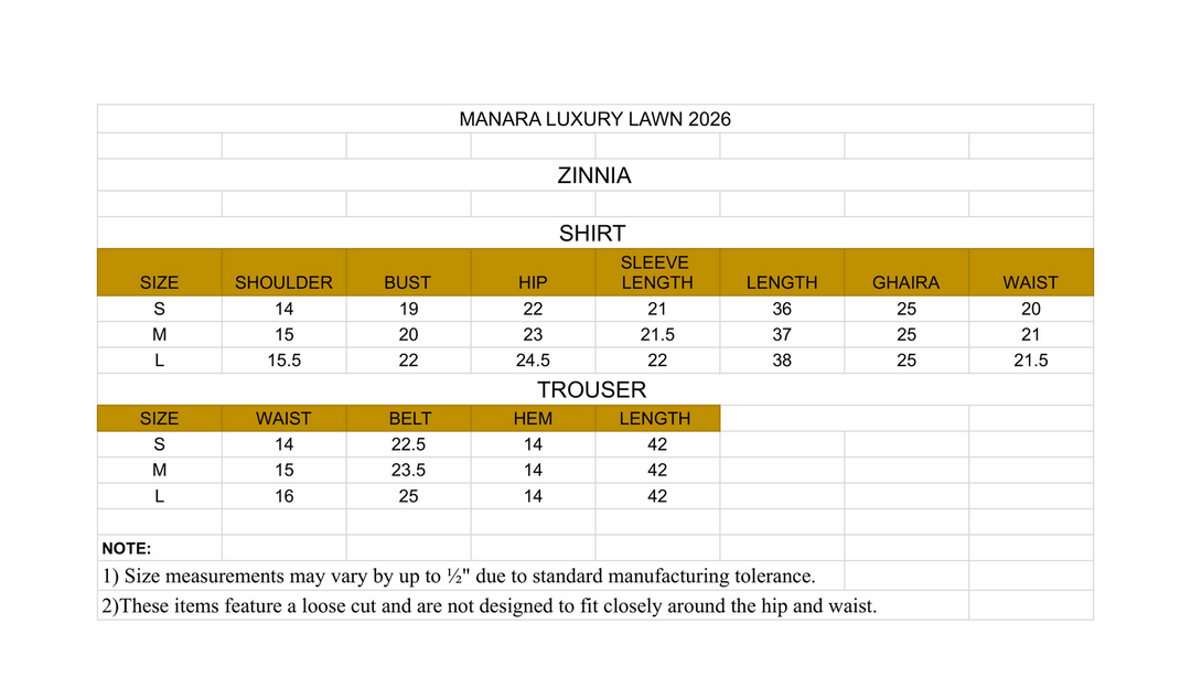 Manara by Maria Embroidered Chiffon 3 Piece Suit ZINNIA - Festive Collection
