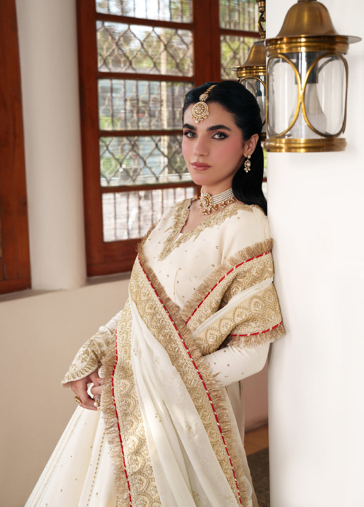 Shagun by Neeshay Unstitched Embroidered Raw Silk 2 Piece Suit NSH26US Zohravar - Festive Collection