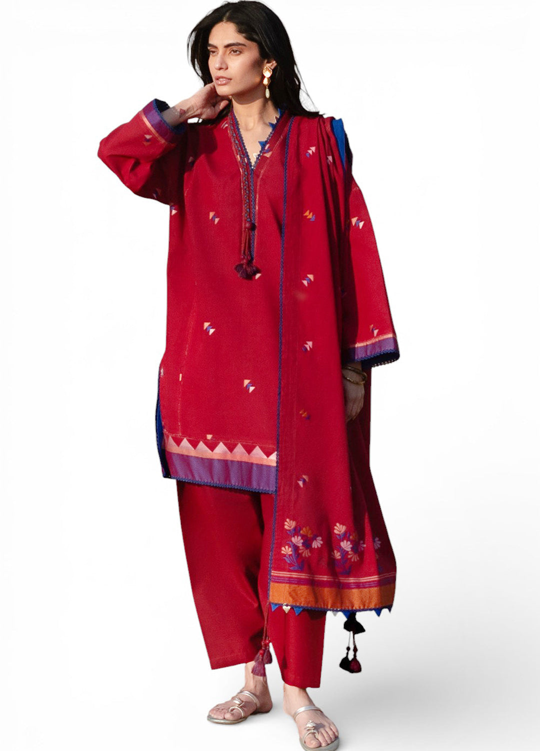 Zar Bano by Gul Ahmed Unstitched Printed Jacquard 3 Piece Suit GA26UZB MJ-62001 - Summer Collection