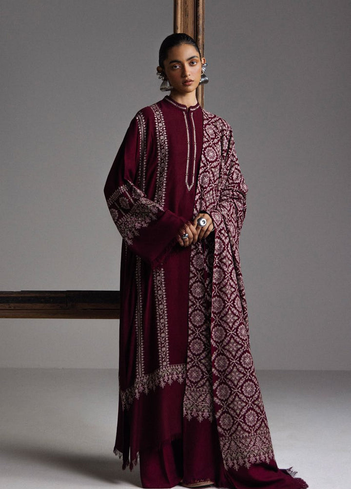 Saraab by Zara Shahjahan Unstitched Embroidered Marina 3 Piece Suit ZS26USW Mehrab - Winter Collection