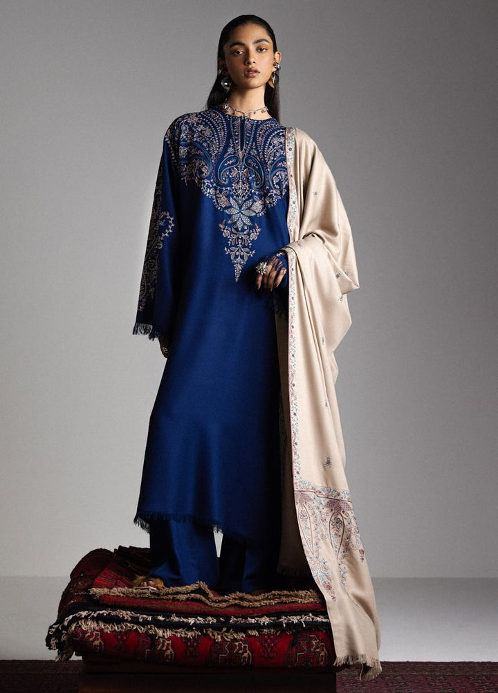 Saraab by Zara Shahjahan Unstitched Embroidered Marina 3 Piece Suit ZS26USW SAMARKAND - Winter Collection