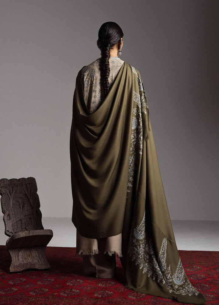 Saraab by Zara Shahjahan Unstitched Embroidered Marina 3 Piece Suit ZS26USW Sarab - Winter Collection
