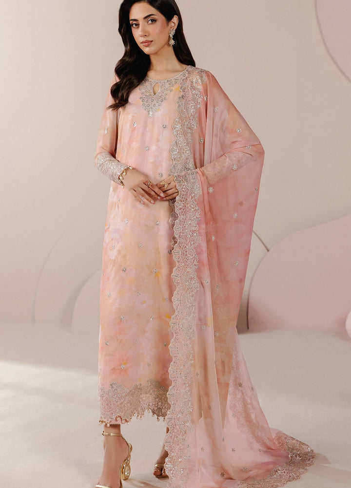 Roselle by Zarif Unstitched Embroidered Chiffon 3 Piece Suit ZR26UR ZRRPE-FLORE 02 - Festive Collection