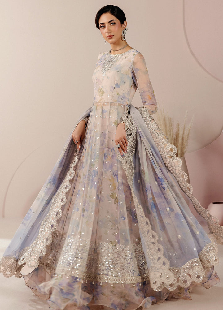 Roselle by Zarif Unstitched Embroidered Chiffon 3 Piece Suit ZR26UR ZRRPE-HAVEN 01 - Festive Collection