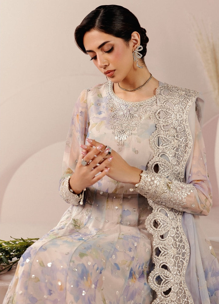 Roselle by Zarif Unstitched Embroidered Chiffon 3 Piece Suit ZR26UR ZRRPE-HAVEN 01 - Festive Collection