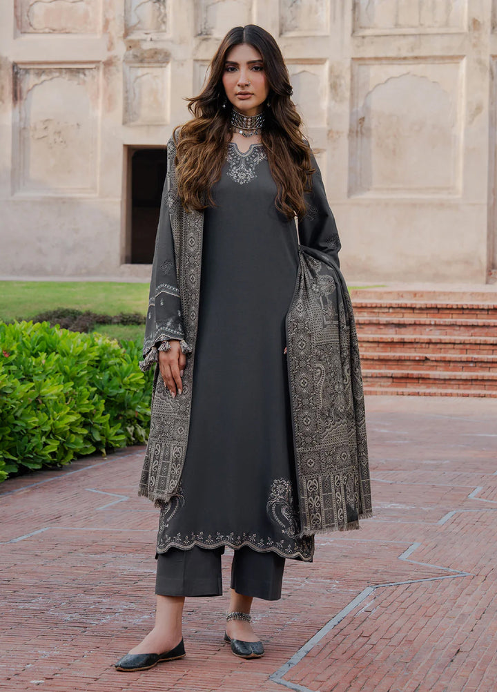 Nooraniyat by Izel Embroidered wool Suits Unstitched 3 Piece IZ25NW Zarmin - Winter Collection