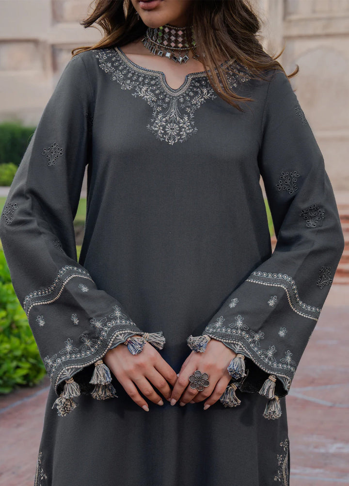 Nooraniyat by Izel Embroidered wool Suits Unstitched 3 Piece IZ25NW Zarmin - Winter Collection