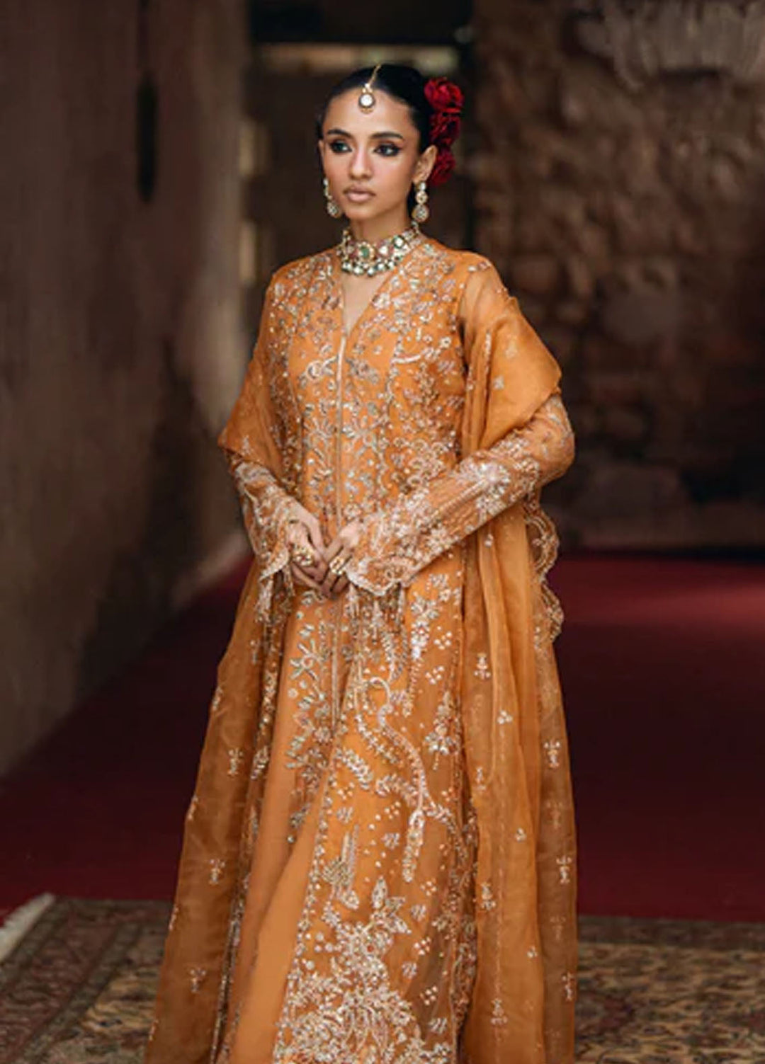 Mehermaah by Florent Embroidered Organza Suits Unstitched 3 Piece FL25MU Zarposh - Formals Collection