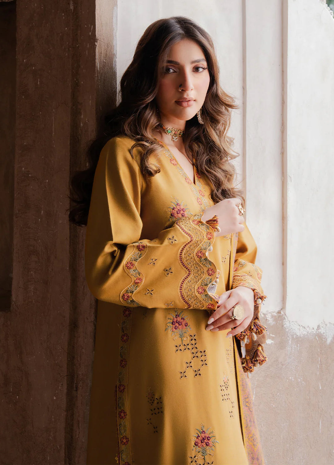 Nooraniyat by Izel Embroidered wool Suits Unstitched 3 Piece IZ25NW Zauq - Winter Collection