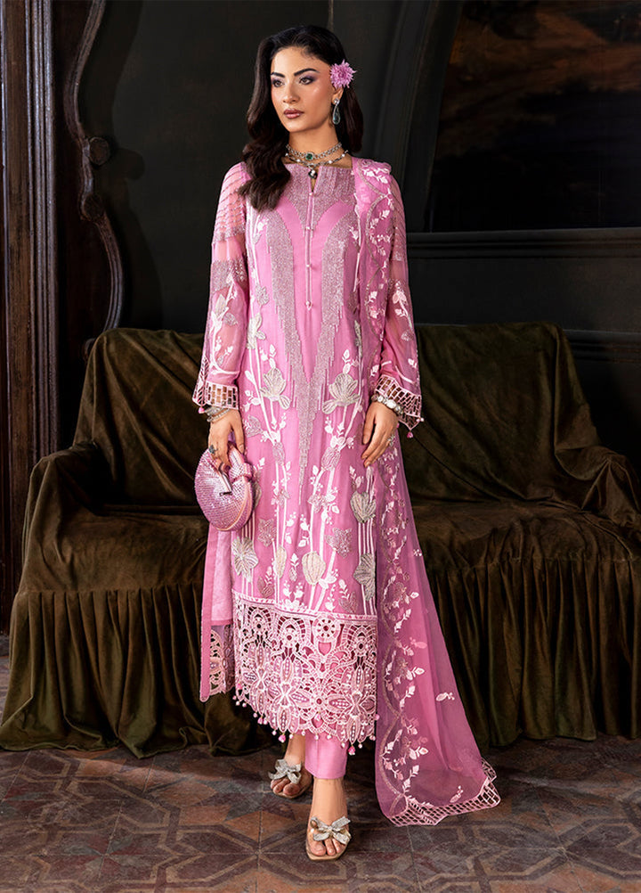 Zebtan Women Unstitched Embroidered Chiffon 3 Piece Suit AR-04 Festive Collection