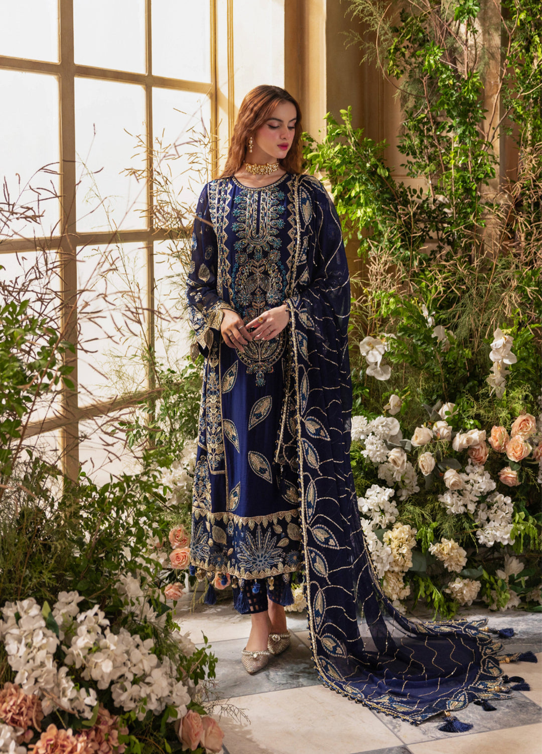 Zebtan Women Unstitched Embroidered Chiffon 3 Piece Suit ZC-06 Festive Collection