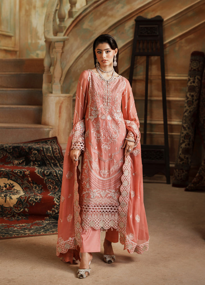 Zebtan Women Unstitched Embroidered Chiffon 3 Piece Suit ZG-03 Festive Collection