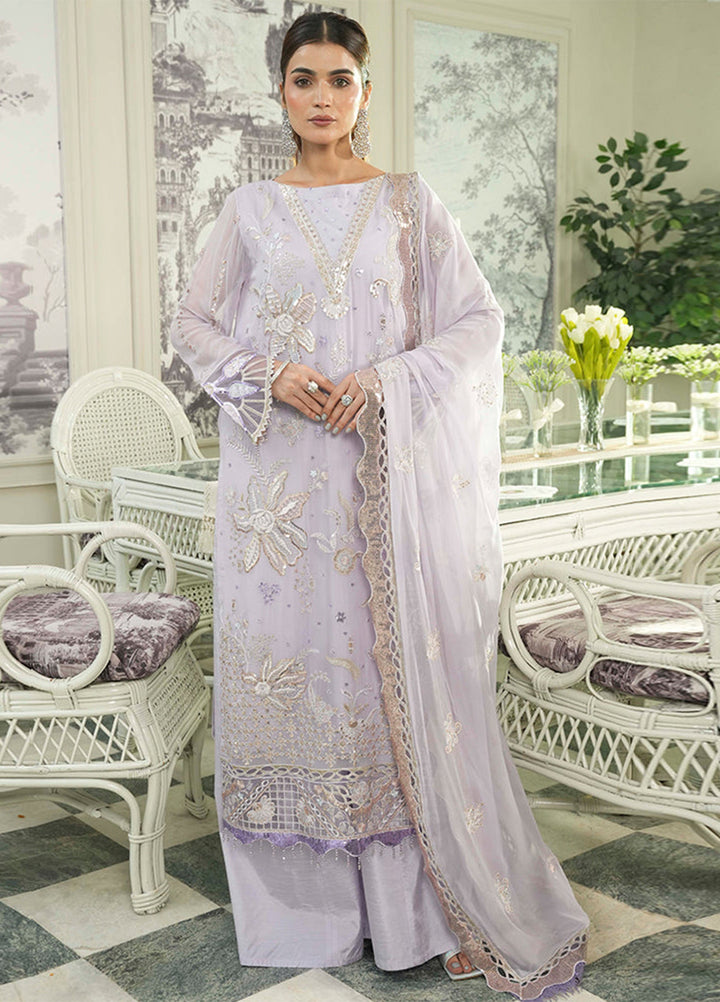 Zebtan Women Unstitched Embroidered Chiffon 3 Piece Suit ZM-06 Festive Collection