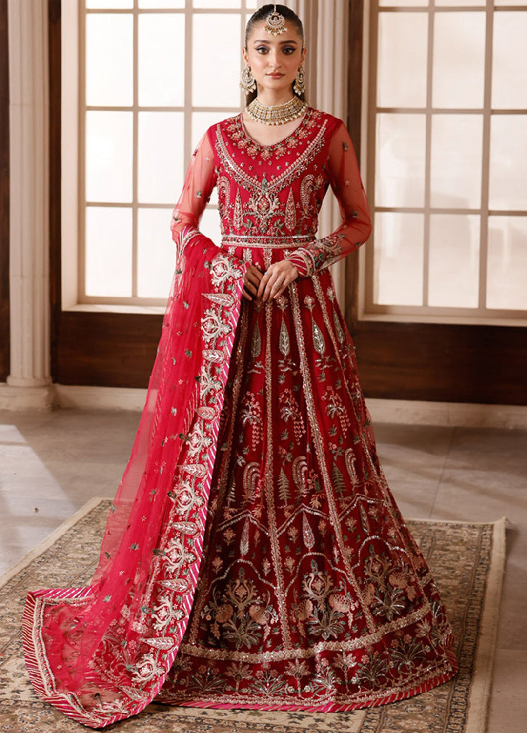 Zebtan Women Unstitched Embroidered Net 3 Piece Suit ZN-05 Festive Collection