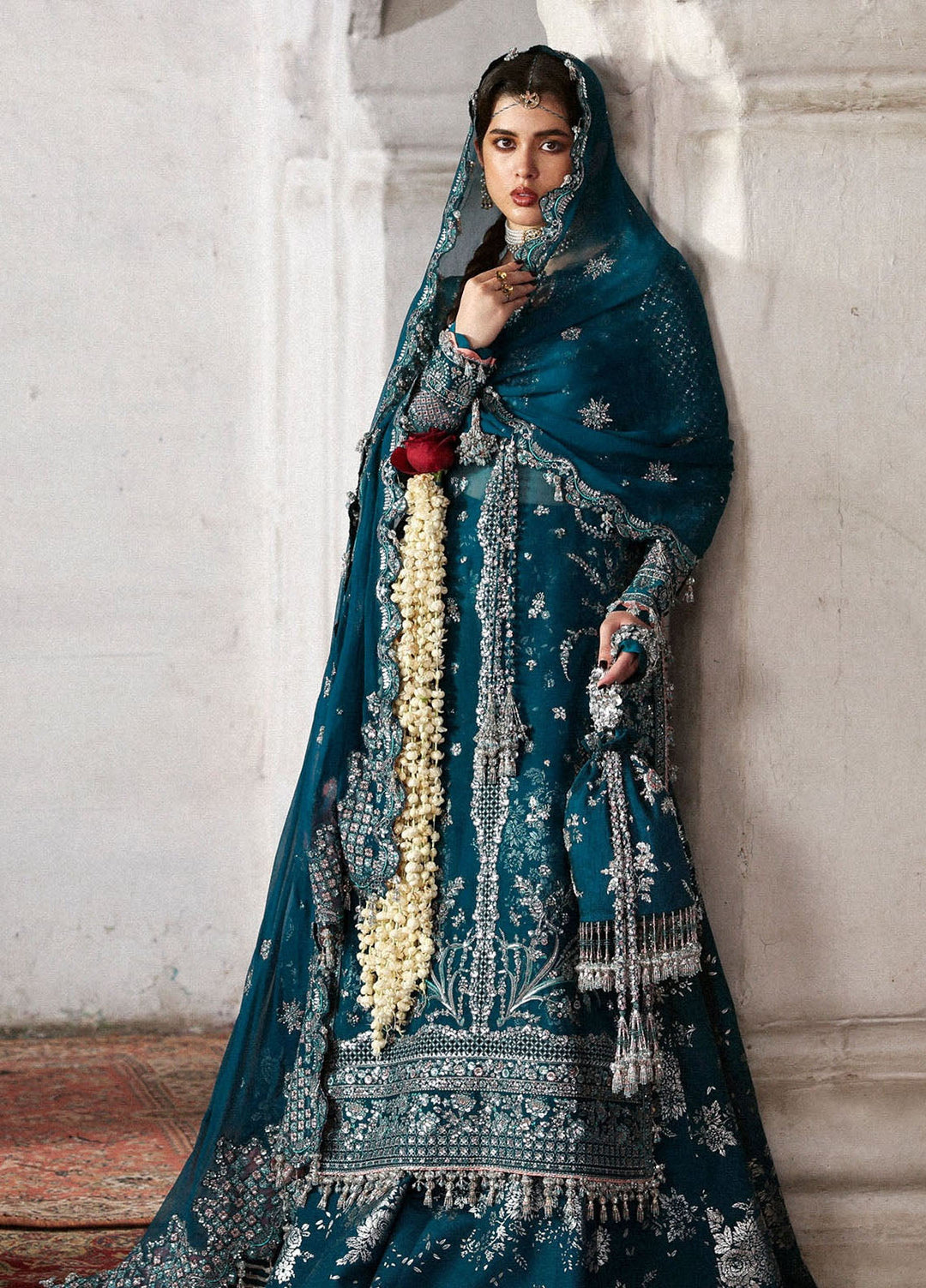 Massarat by Hussain Rehar Embroidered Organza Suits Unstitched 3 Piece HRR25MU Zebunisa - Festive Collection