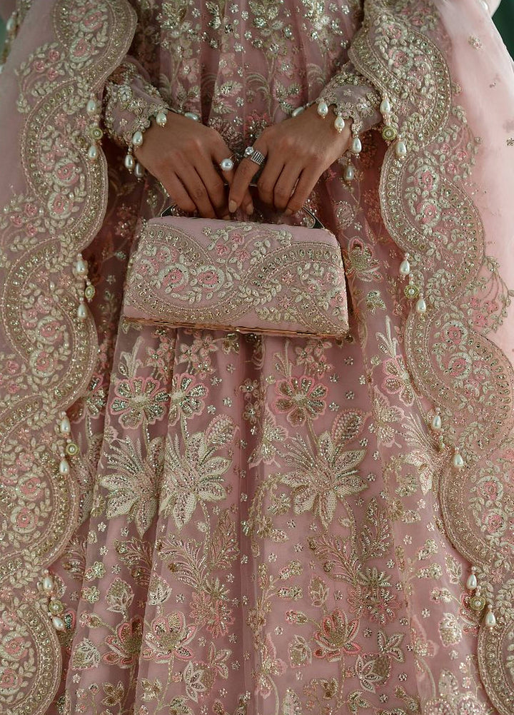 Afsana by Zevk Unstitched Embroidered Organza 3 Piece Suit ZV26UAW Anarkali - Wedding Collection