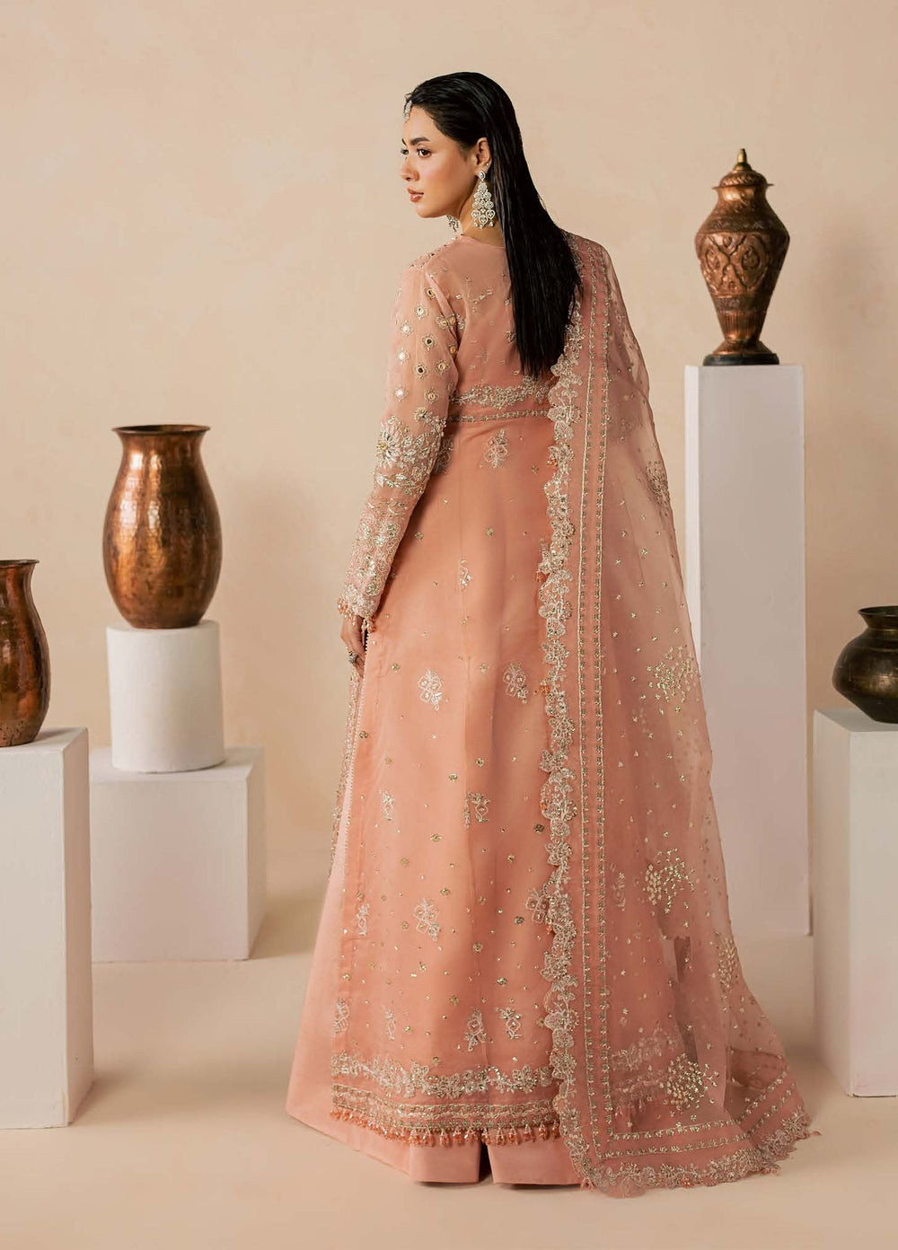 Zeynor by Aylin Unstitched Hand work Organza 3 Piece Suit AY26UZO Coraline - Wedding Collection