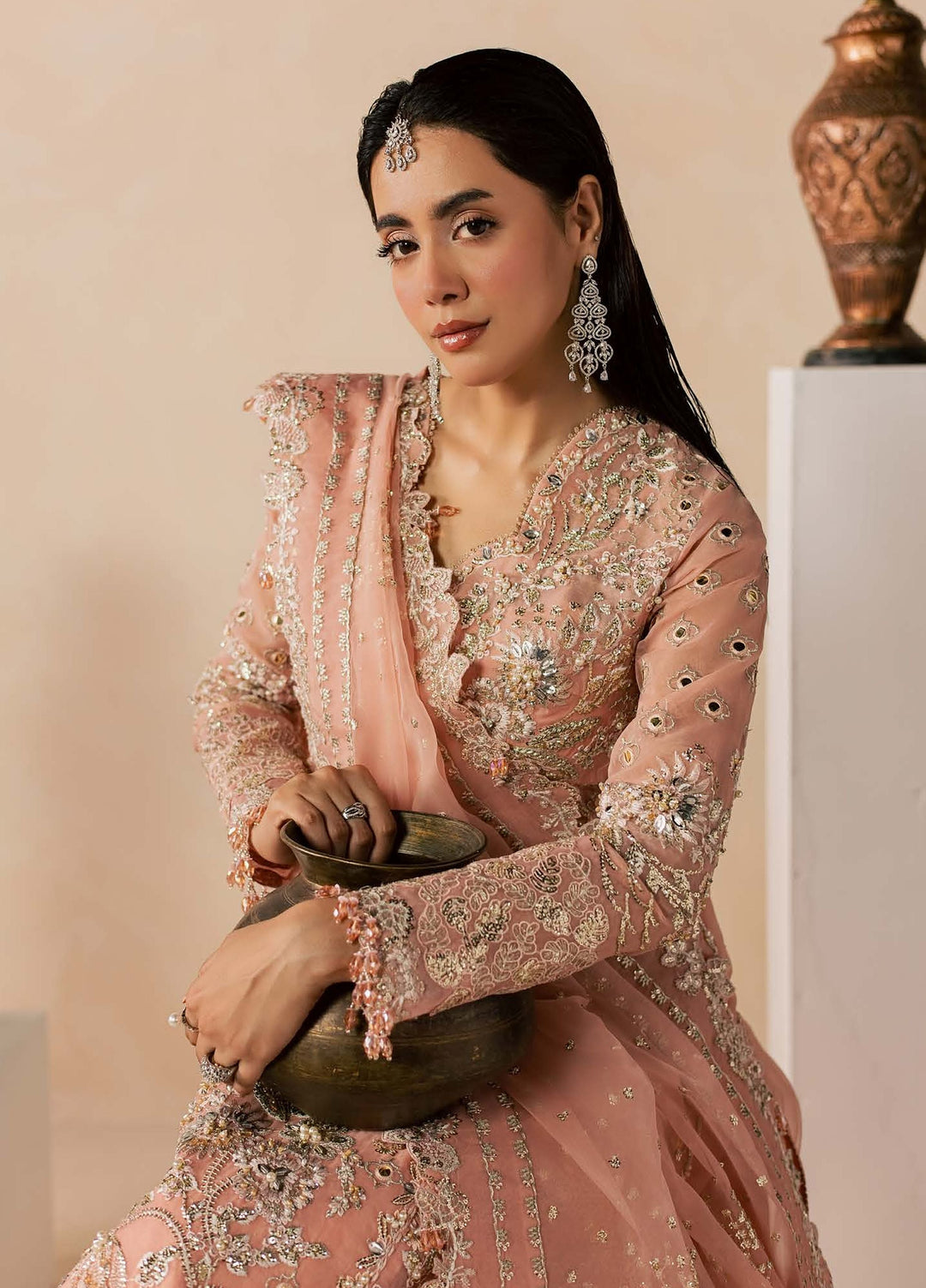 Zeynor by Aylin Unstitched Hand work Organza 3 Piece Suit AY26UZO Coraline - Wedding Collection