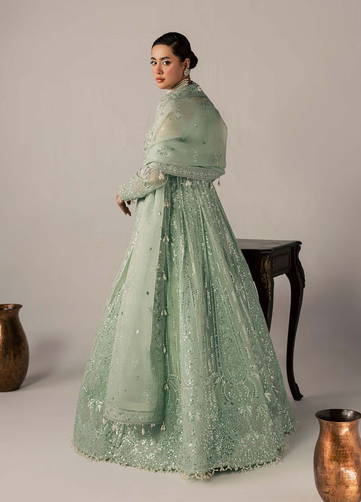 Zeynor by Aylin Unstitched Hand work Organza 3 Piece Suit AY26UZO Amazonite - Wedding Collection