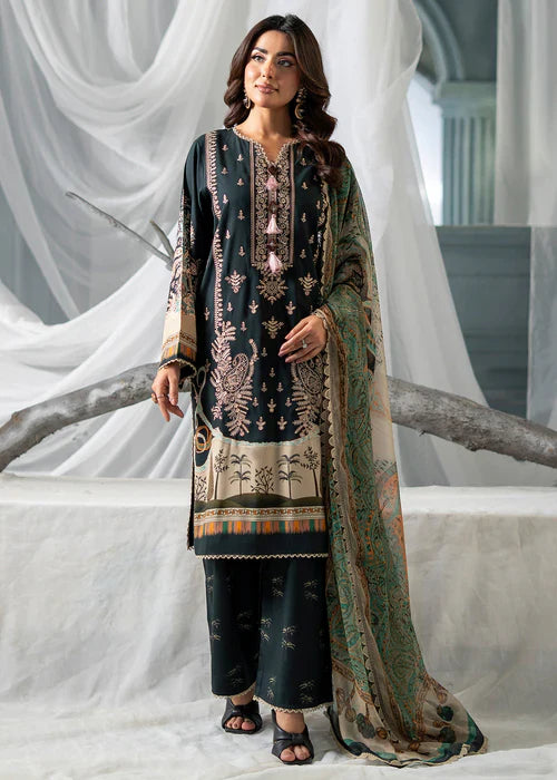 Meerak Women Embroidered Linen Zink Desire - Winter Collection