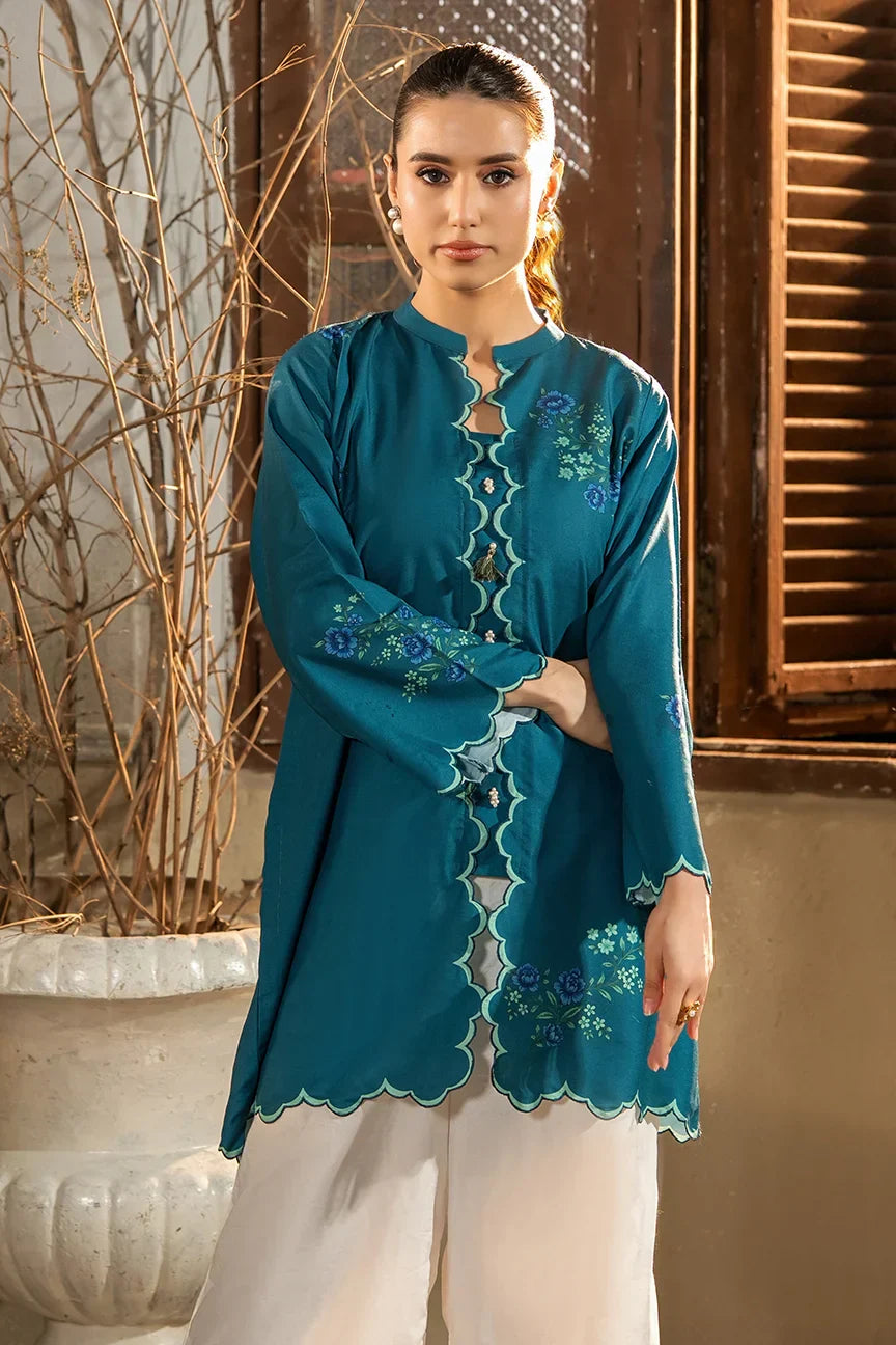 Dhaga Women Pret Printed 2 Piece Soft Crepe Zinnia SS25DSP325 - Summer Collection