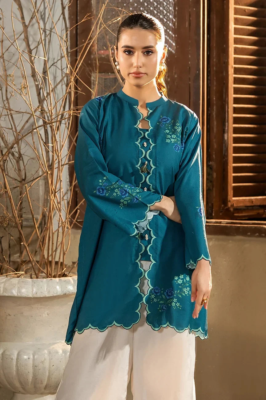 Dhaga Women Pret Printed 2 Piece Soft Crepe Zinnia SS25DSP325 - Summer Collection