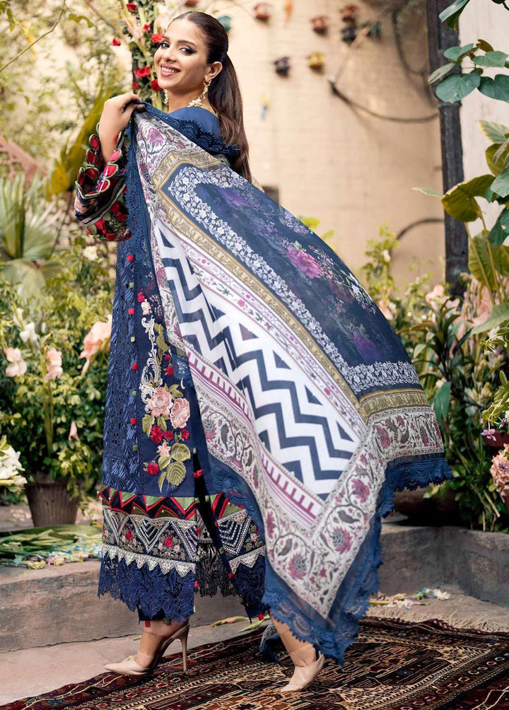 A Floral Dream By Maryam Hussain Embroidered Lawn Suits Unstitched 3 Piece MH23FD 02 Zimmel - Luxury Collection