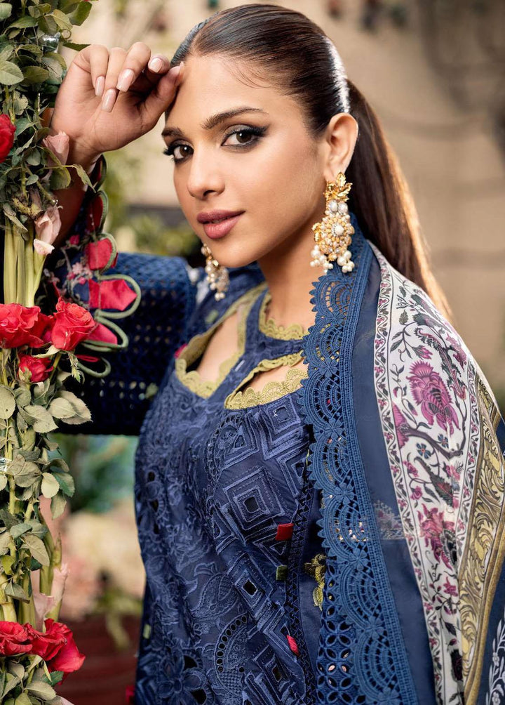 A Floral Dream By Maryam Hussain Embroidered Lawn Suits Unstitched 3 Piece MH23FD 02 Zimmel - Luxury Collection