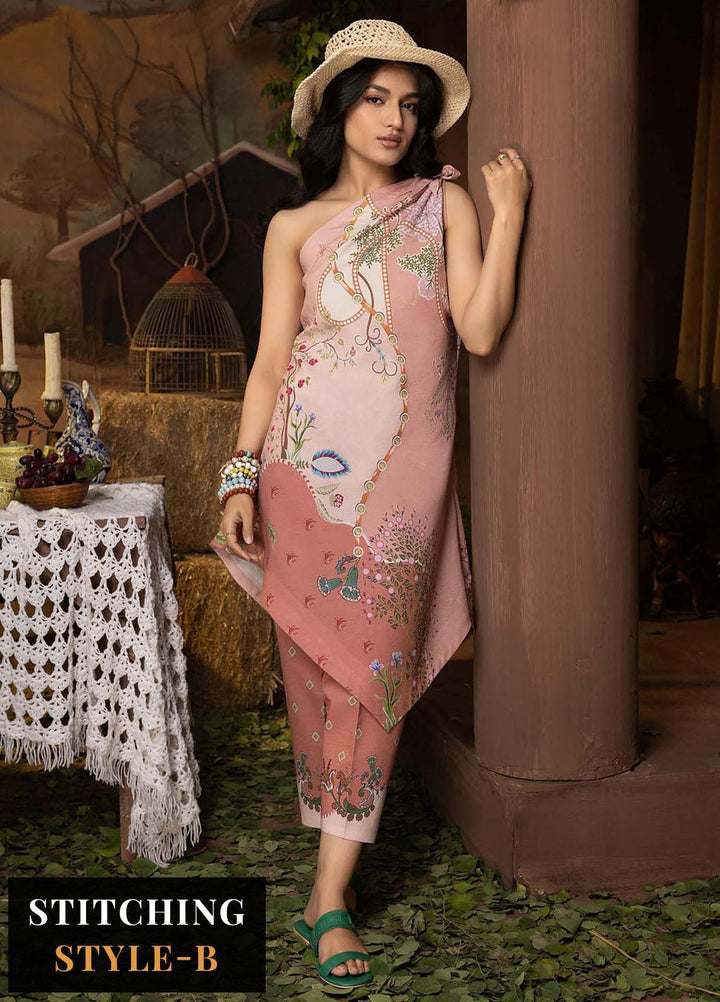 A la Mode By Humdum Printed Lawn Suits Unstitched 2 Piece HD23AM D-06 - Summer Collection