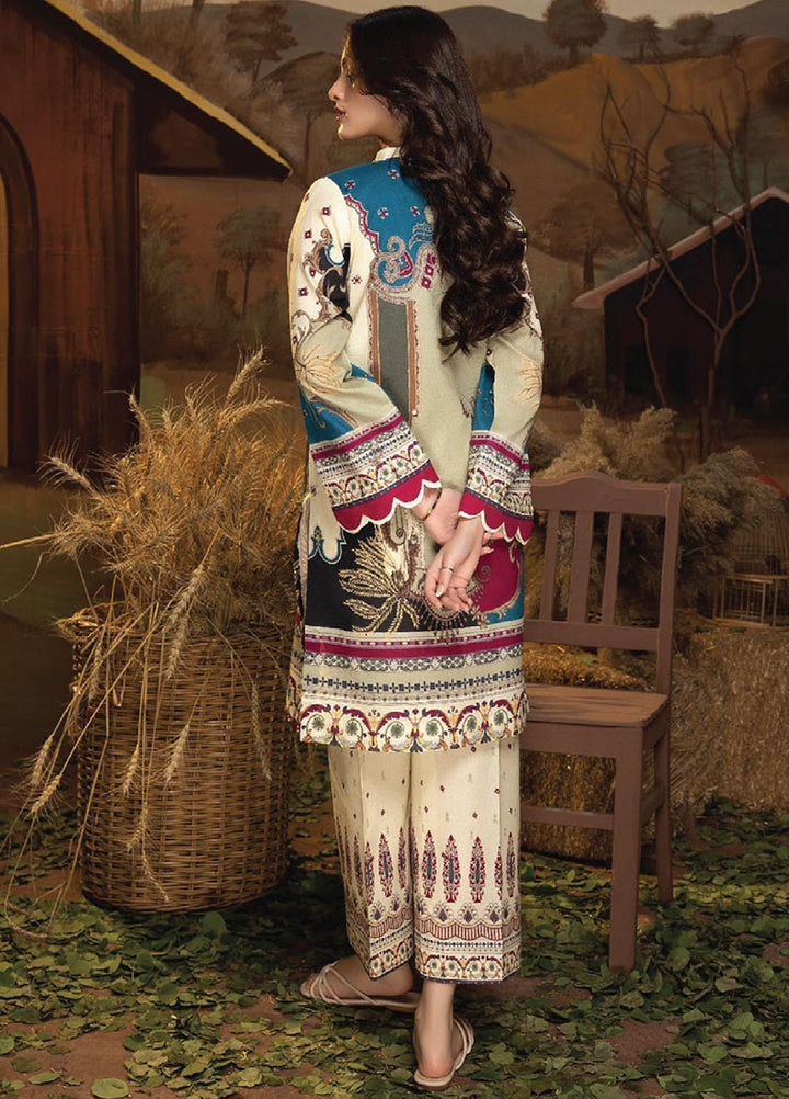 A la Mode By Humdum Printed Lawn Suits Unstitched 2 Piece HD23AM D-03 - Summer Collection