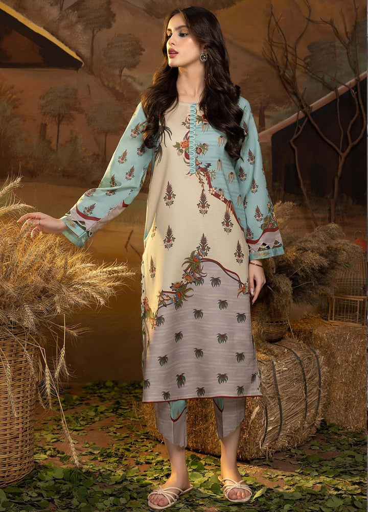 A la Mode By Humdum Printed Lawn Suits Unstitched 2 Piece HD23AM D-04 - Summer Collection