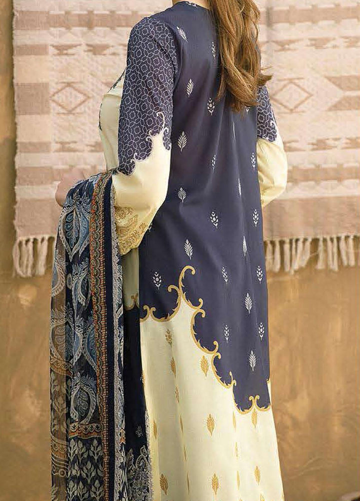Aabyaan Embroidered Lawn Suits Unstitched 3 Piece ABY21E 02 Kashish - Eid Collection