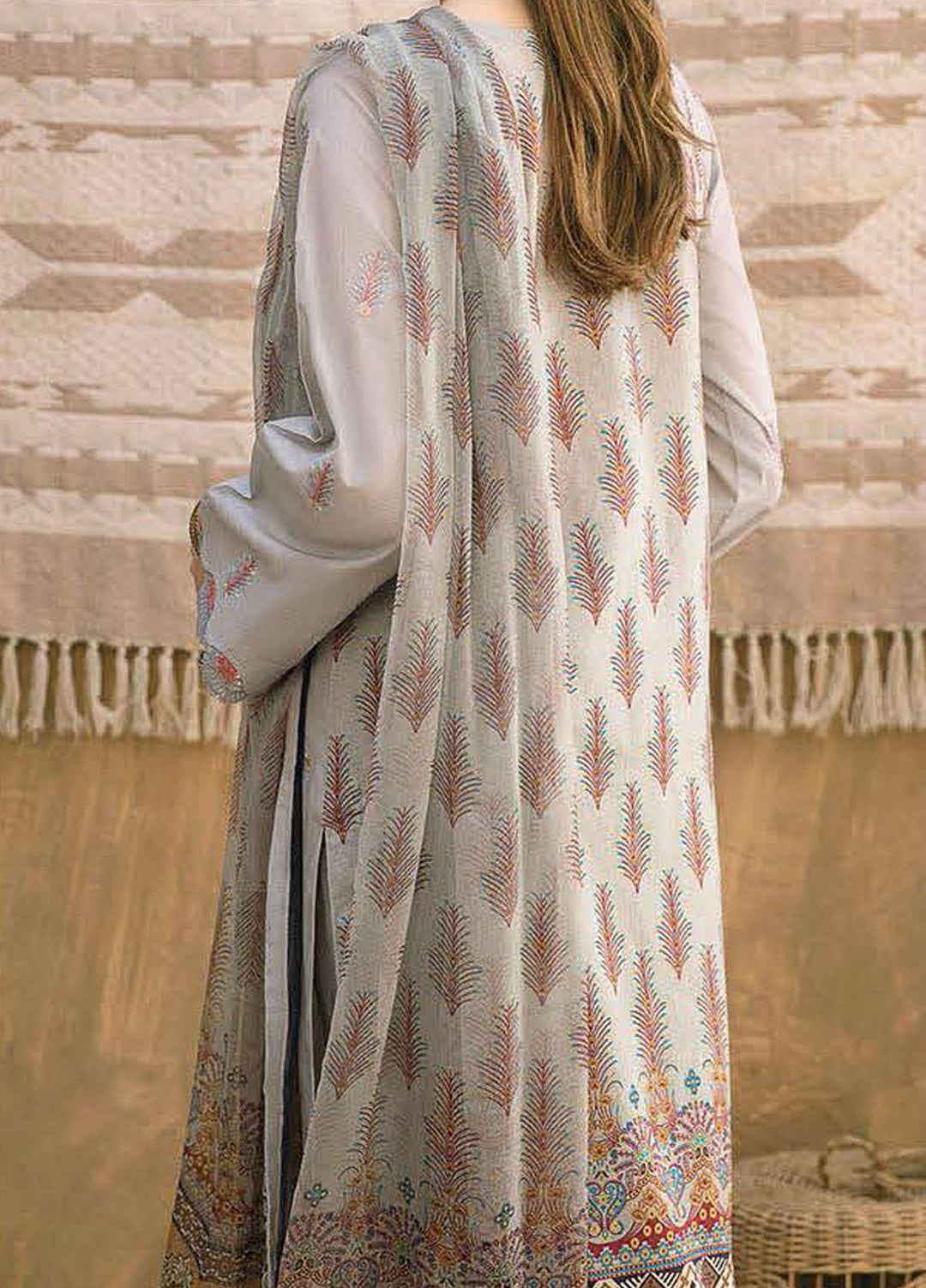 Aabyaan Embroidered Lawn Suits Unstitched 3 Piece ABY21E 07 Khuwabdeed - Eid Collection