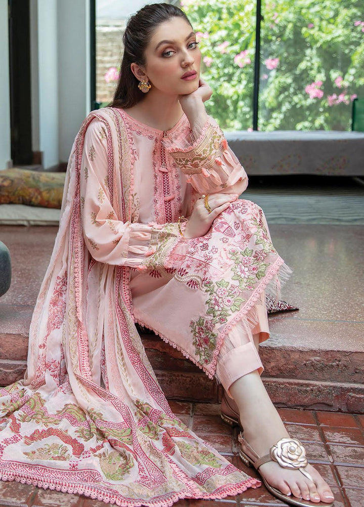 Aabyaan Embroidered Lawn Suits Unstitched 3 Piece ABY21EE AEE-01 FARZEEN - Summer Collection