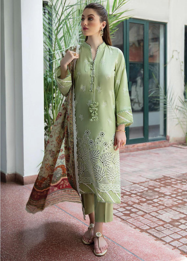 Aabyaan Embroidered Schiffli Suits Unstitched 3 Piece ABY21EE AEE-02 ZHAVIA - Summer Collection