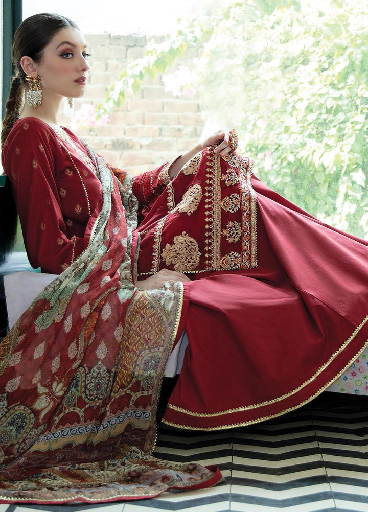 Aabyaan Embroidered Jacquard Suits Unstitched 3 Piece ABY21EE AEE-03 BANO - Summer Collection