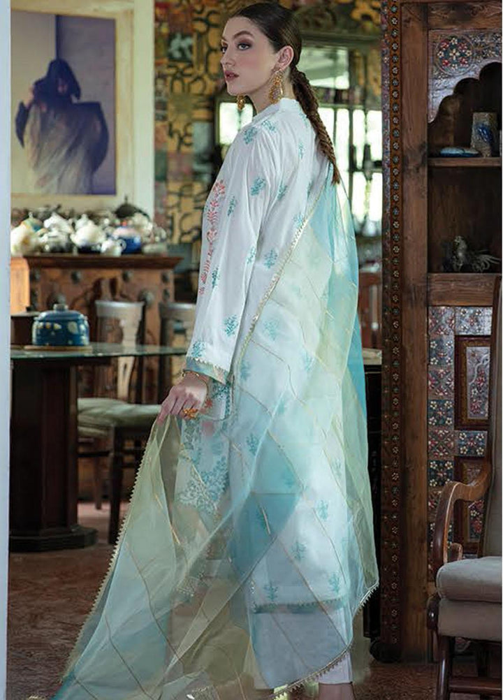 Aabyaan Embroidered Schiffli Suits Unstitched 3 Piece ABY21EE AEE-05 ZARMINAY - Summer Collection