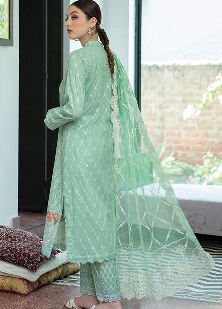 Aabyaan Embroidered Lawn Suits Unstitched 3 Piece ABY21EE AEE-07 HALEEMA - Summer Collection