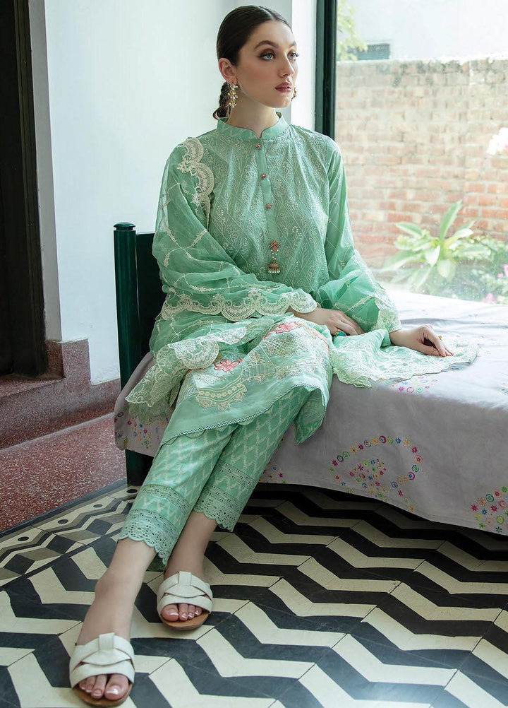 Aabyaan Embroidered Lawn Suits Unstitched 3 Piece ABY21EE AEE-07 HALEEMA - Summer Collection