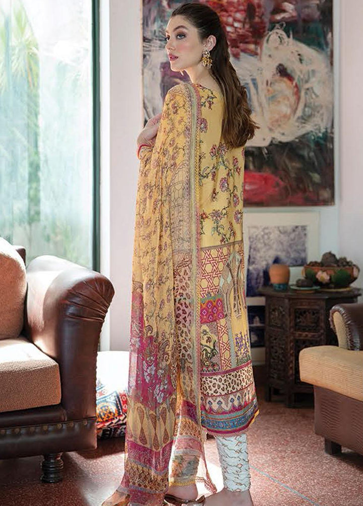 Aabyaan Embroidered Lawn Suits Unstitched 3 Piece ABY21EE AEE-08 MAYA - Summer Collection