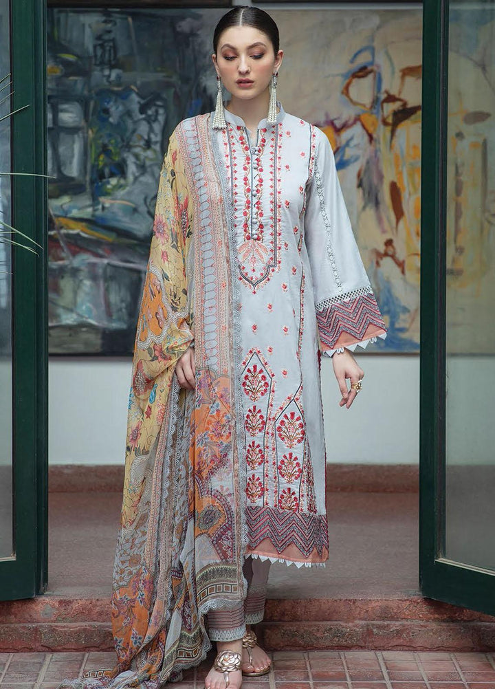 Aabyaan Embroidered Lawn Suits Unstitched 3 Piece ABY21EE AEE-09 MEHROOZ - Summer Collection