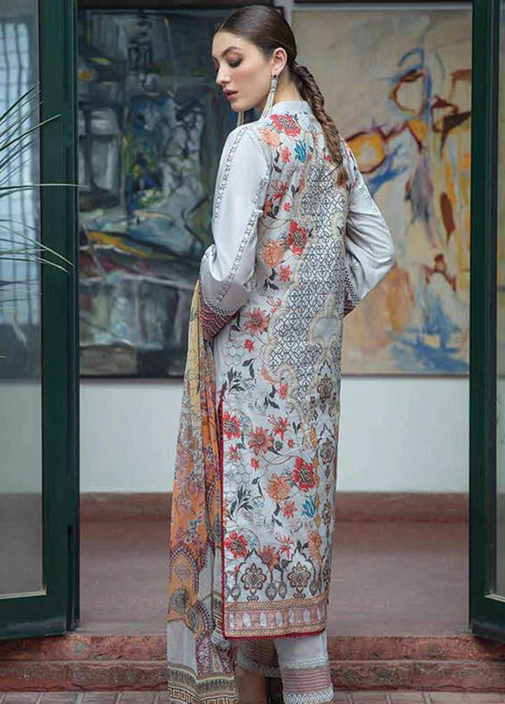 Aabyaan Embroidered Lawn Suits Unstitched 3 Piece ABY21EE AEE-09 MEHROOZ - Summer Collection