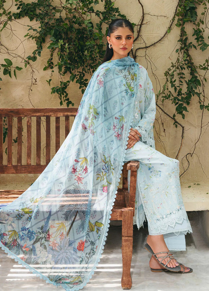 Aabyaan Embroidered Chickankari Suits Unstitched 3 Piece ABY25SC Aylin AF-06 - Summer Collection