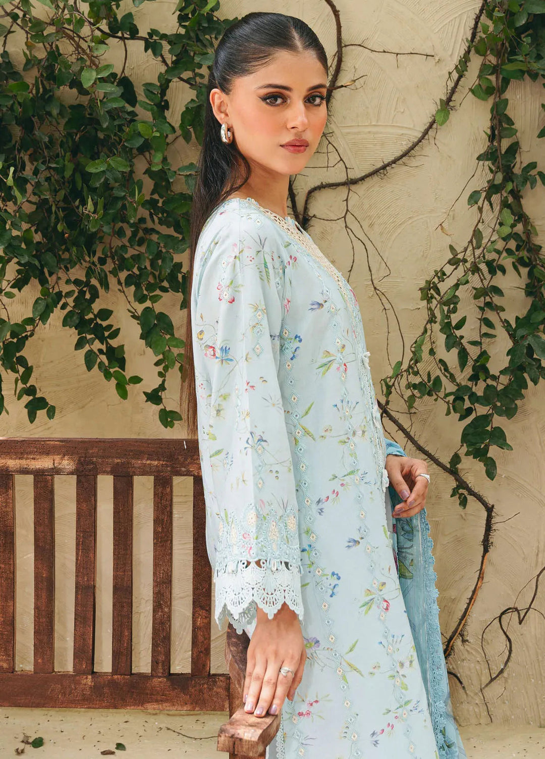 Aabyaan Embroidered Chickankari Suits Unstitched 3 Piece ABY25SC Aylin AF-06 - Summer Collection