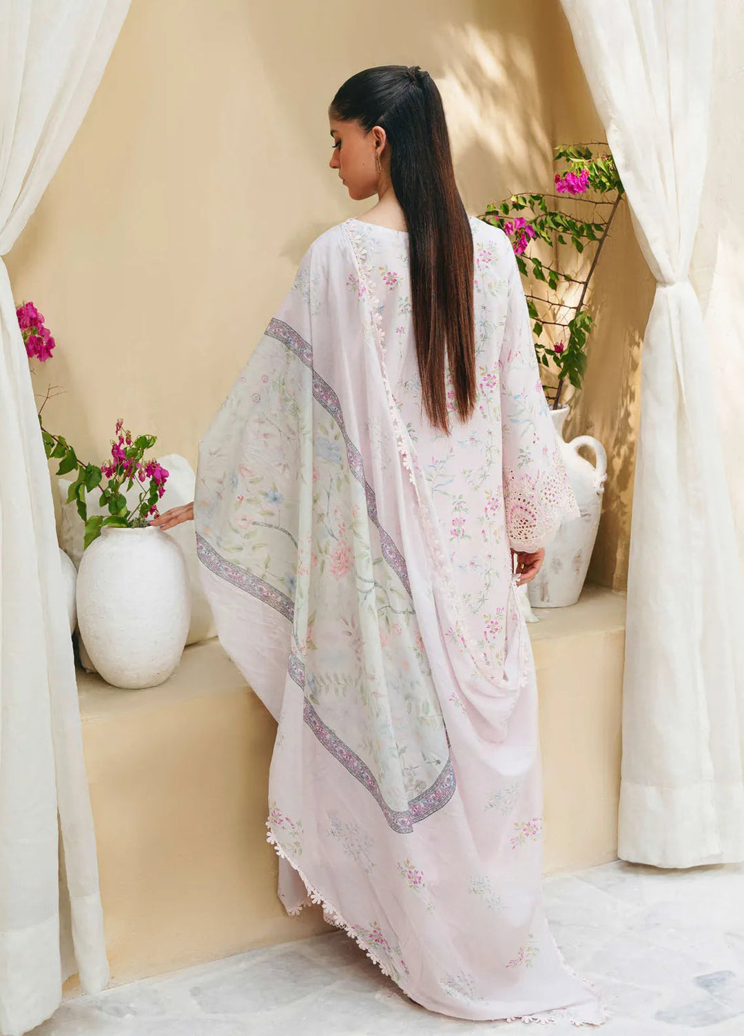 Aabyaan Embroidered Chickankari Suits Unstitched 3 Piece ABY25SC Ceyda AF-05 - Summer Collection