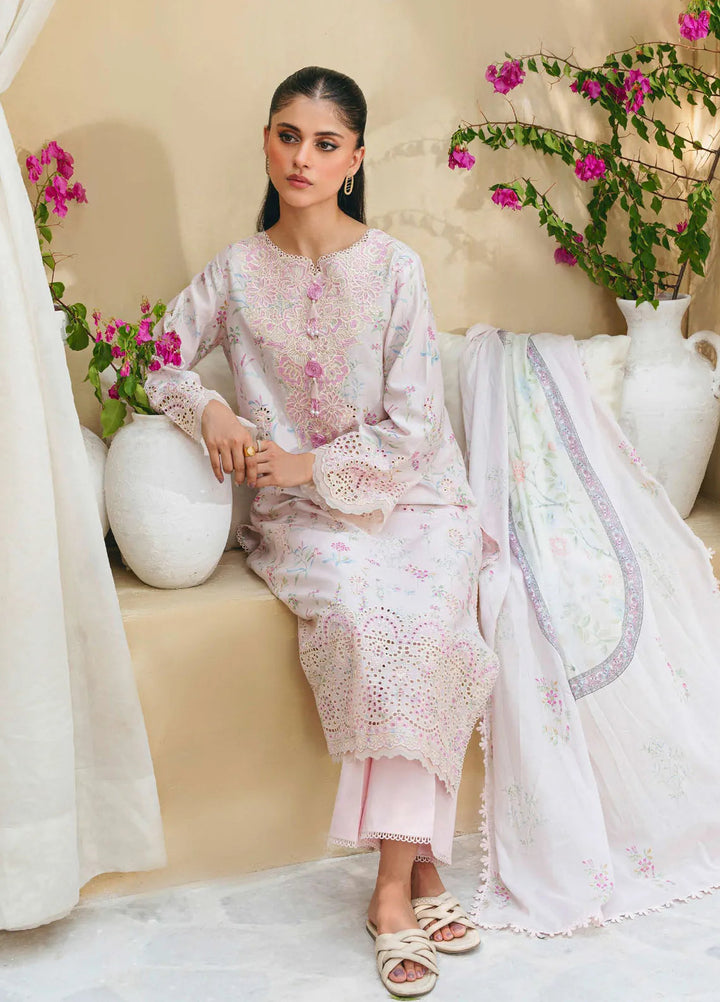 Aabyaan Embroidered Chickankari Suits Unstitched 3 Piece ABY25SC Ceyda AF-05 - Summer Collection