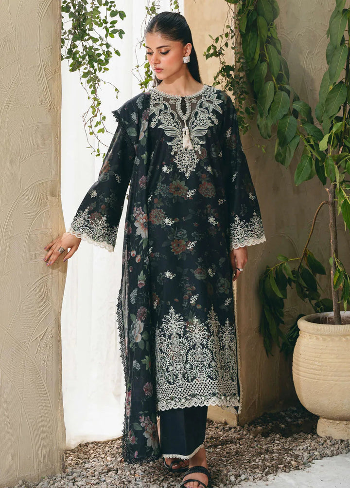 Aabyaan Embroidered Chickankari Suits Unstitched 3 Piece ABY25SC Elara AF-01 - Summer Collection