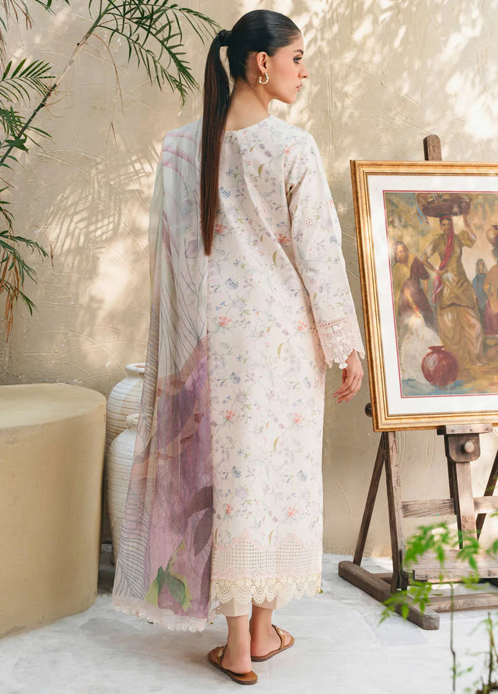 Aabyaan Embroidered Chickankari Suits Unstitched 3 Piece ABY25SC Eva-09 - Summer Collection