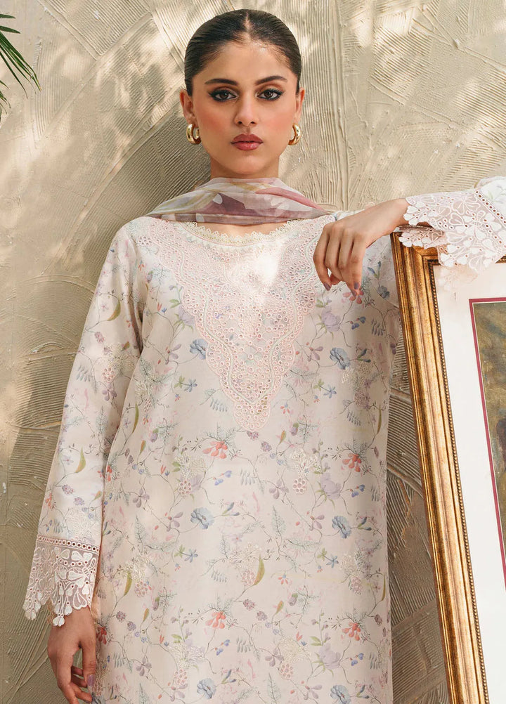 Aabyaan Embroidered Chickankari Suits Unstitched 3 Piece ABY25SC Eva-09 - Summer Collection