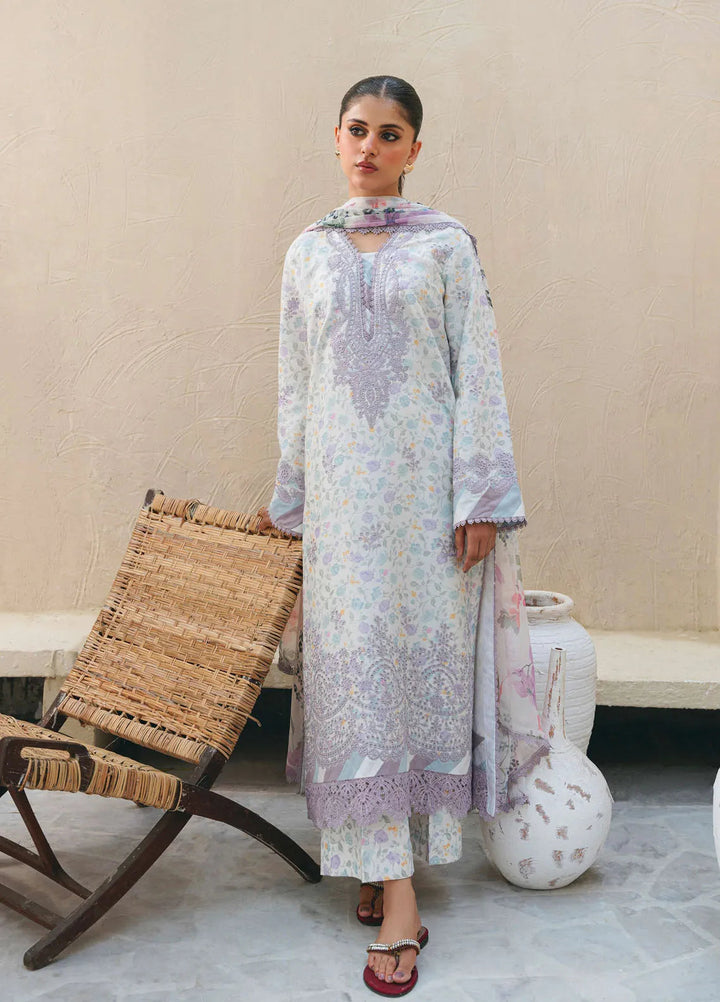 Aabyaan Embroidered Chickankari Suits Unstitched 3 Piece ABY25SC Lina AF-02 - Summer Collection